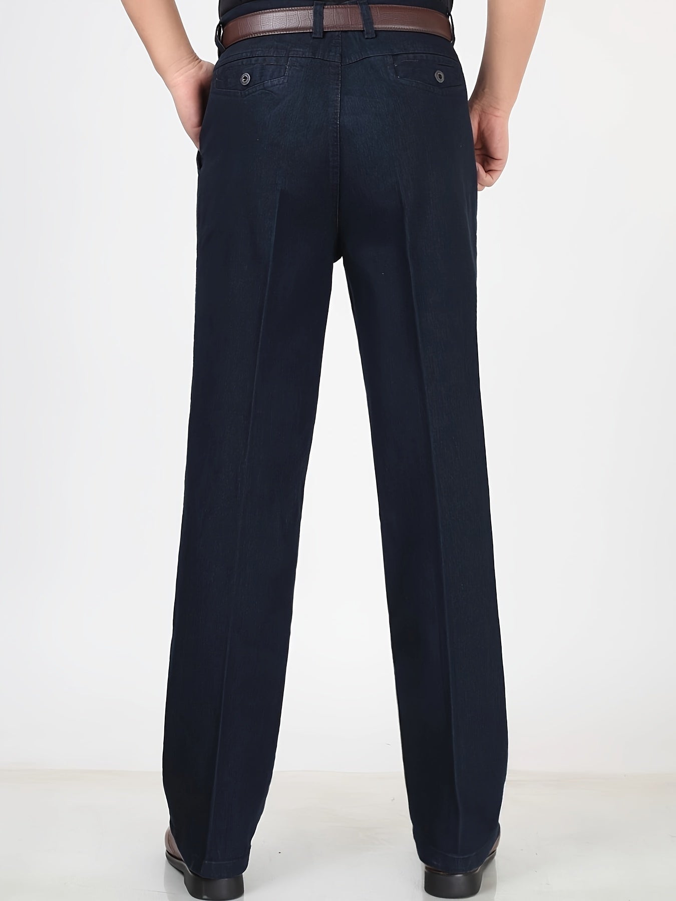 Herren Business Casual Gerade Jeanshose – Komfortabler Schnitt für Alltag & Büro