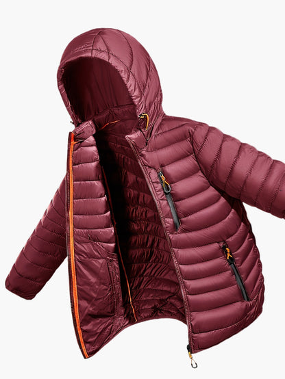 Herren Steppjacke mit Kapuze für Outdoor und Freizeit – Leicht & Warm