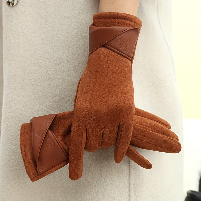 Damen Handschuhe mit Manschetten-Detail