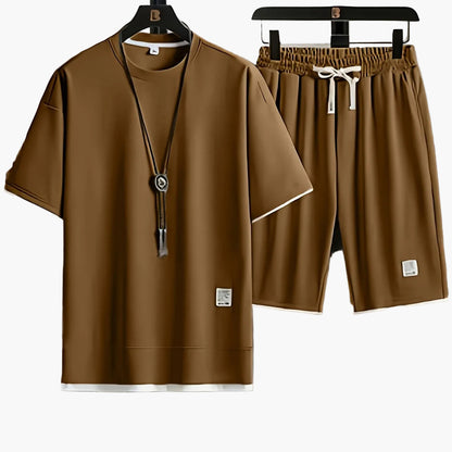 Herren Freizeit Set – Modernes T-Shirt und Shorts für Alltag & Sport