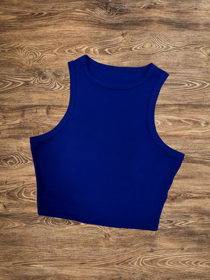 Damen Sommer-Outfit Set – Ärmelloses Top und Maxirock im tropischen Design, ideal für Urlaub und Freizeit