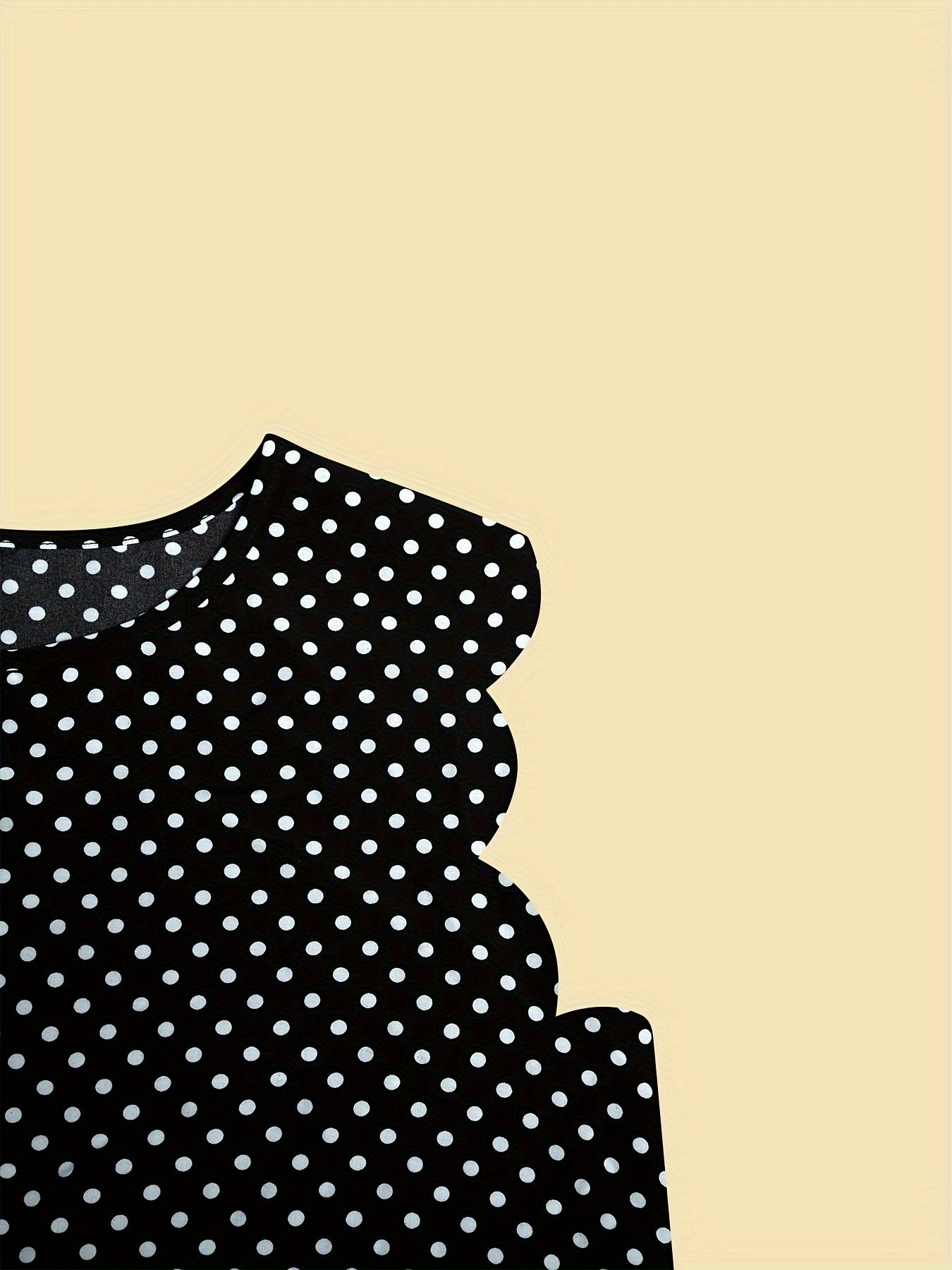 Damen Elegante Bluse mit Polka Dots und Rüschenärmeln – Perfekt für Büro & Alltag