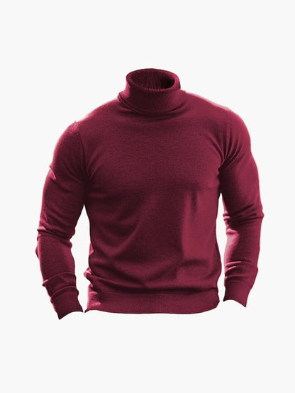 Herren Rollkragenpullover mit modernem Slim-Fit