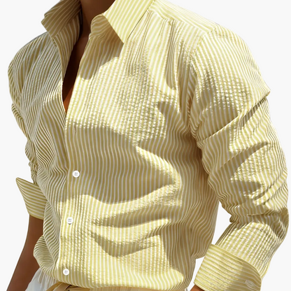 Herren Freizeithemd mit Streifenmuster – Eleganter Business- und Urlaubsstil