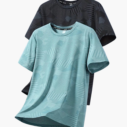 Herren Freizeit T-Shirt Set – Atmungsaktive Kurzarmshirts für Alltag und Sport