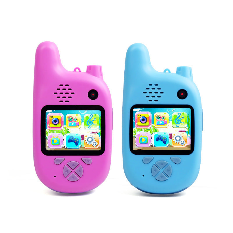 Kinder Walkie-Talkie Kamera mit Spiel- und Aufnahmefunktion – Für Jungen und Mädchen, Lernspielzeug mit 1,5" Display und 12MP, 1080p Full HD