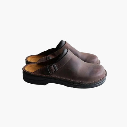 Herren Clogs Slip-On Pantoletten – Bequeme Lederschuhe für Alltag und Freizeit