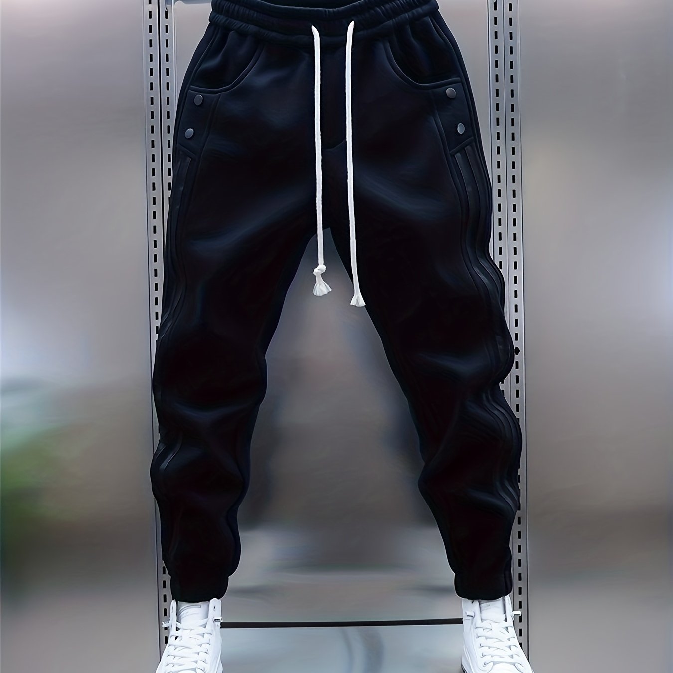 Herren Jogginghose Sportstyle mit Streifen und modernen Details