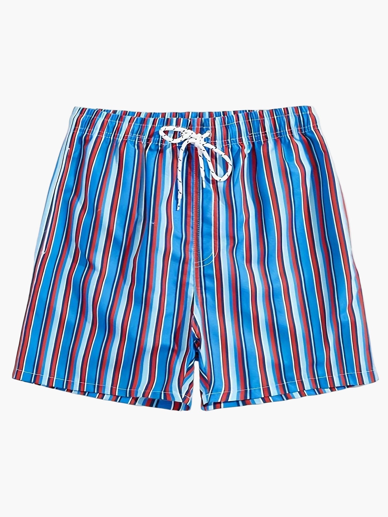 Herren Badeshorts im modernen Streifen-Design – Freizeit & Strandmode