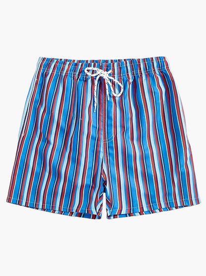 Herren Badeshorts im modernen Streifen-Design – Freizeit & Strandmode