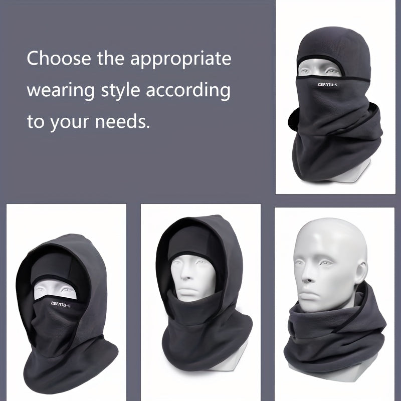 Sturmhaube Kapuzen-Balaclava aus Fleece Winddicht Warm für Wintersport