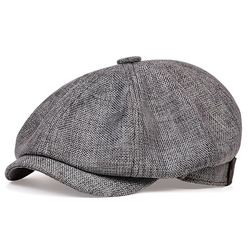 Unisex Schiebermütze mit Textur und Knopfdekor