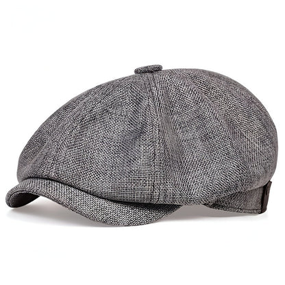 Unisex Schiebermütze mit Textur und Knopfdekor