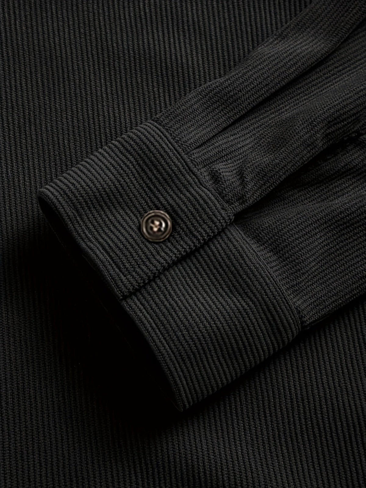 Herren Cordhemd Overshirt mit zwei Brusttaschen Langarm Freizeithemd
