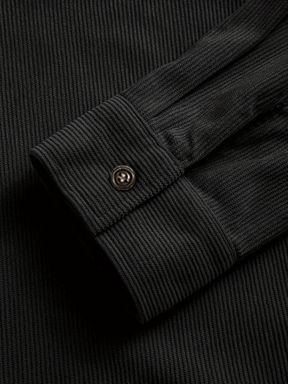 Herren Cordhemd Overshirt mit zwei Brusttaschen Langarm Freizeithemd