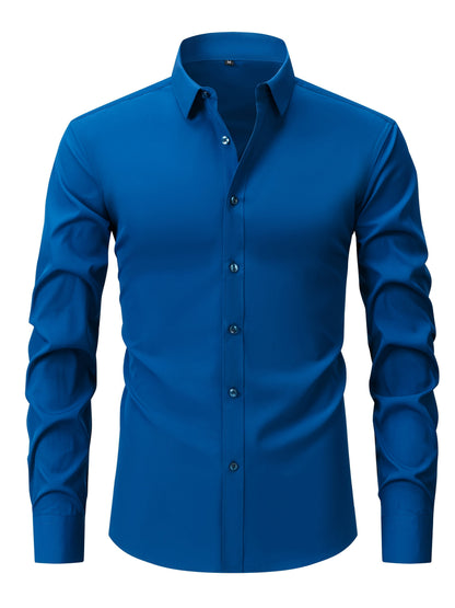 Herren Business Freizeithemd – Elegantes Langarmhemd für Alltag und Büro
