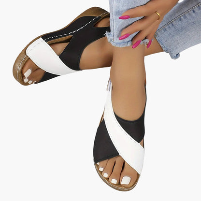 Damen Komfort-Wandersandalen – Modische Freizeit-Sandalen mit Keilabsatz für Alltag und Urlaub