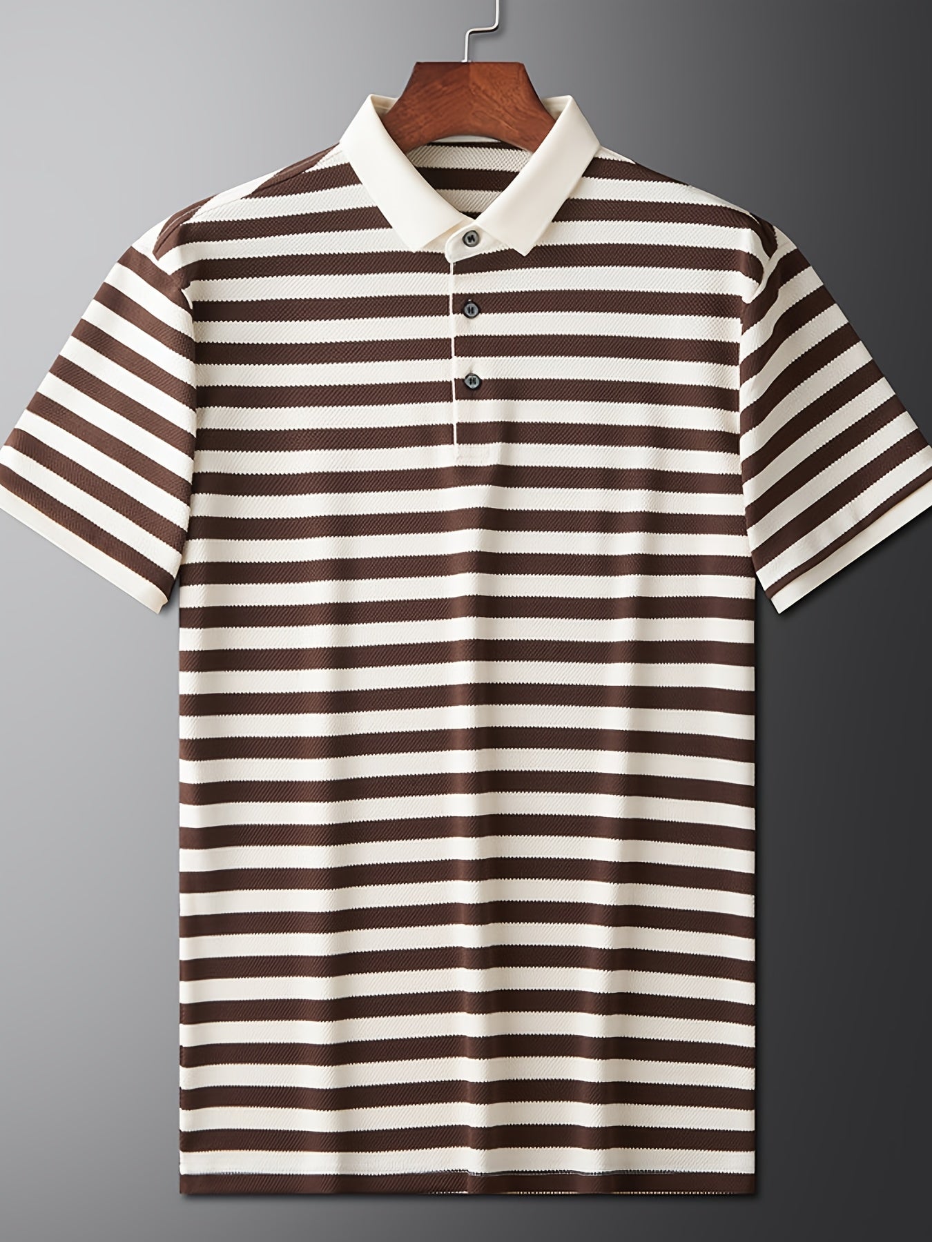 Herren Polohemd Kurzarm mit Streifen – Klassischer Freizeitstil für Alltag und Freizeit