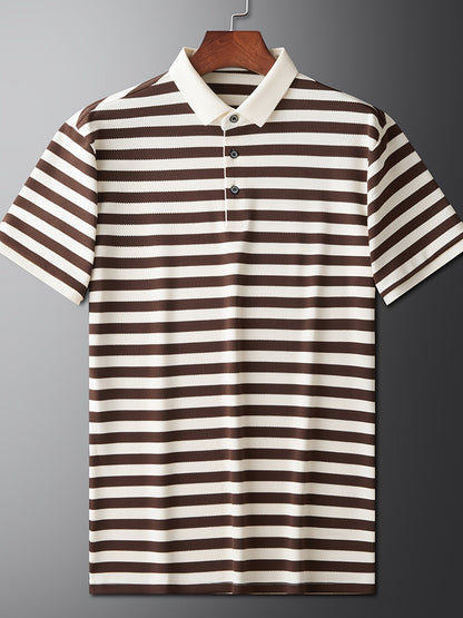 Herren Polohemd Kurzarm mit Streifen – Klassischer Freizeitstil für Alltag und Freizeit