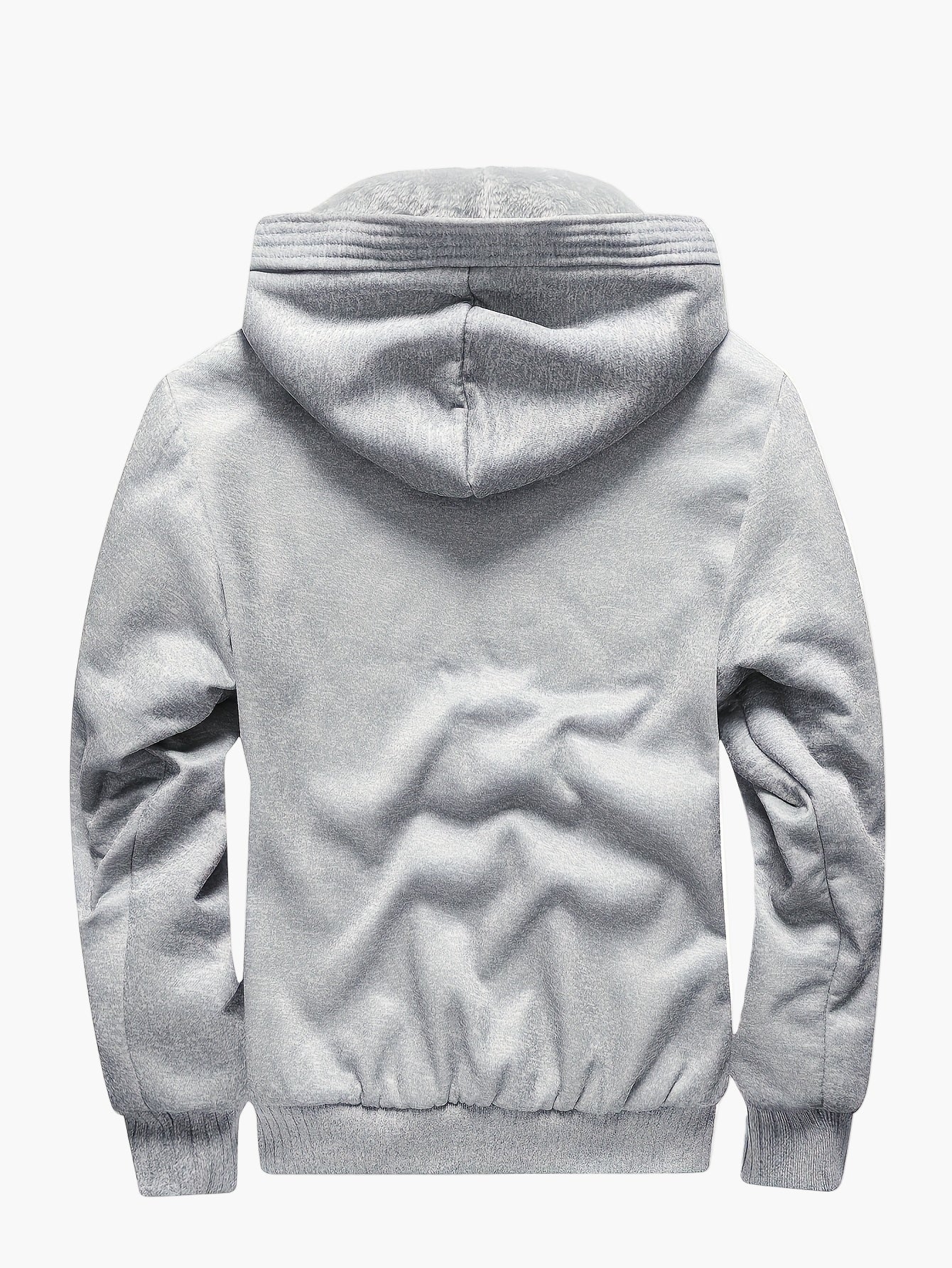 Herren Winter Fleece Kapuzenjacke – Warme Freizeitjacke mit Reißverschluss für kalte Tage