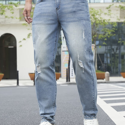 Herren Jeans im Streetstyle mit Destroyed-Details – Lässige Freizeithose für Alltag & Ausgehen