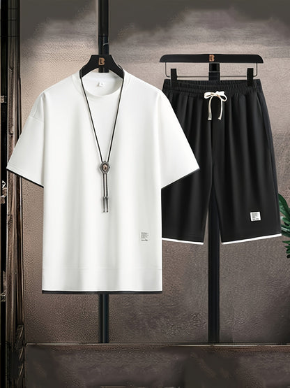 Herren Freizeit Set – Modernes T-Shirt und Shorts für Alltag & Sport