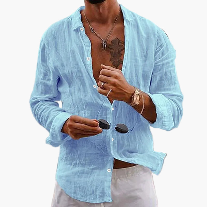 Herren Leinenhemd Sommerlook