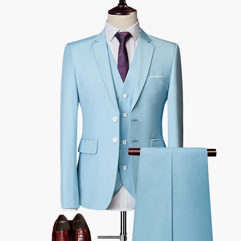Herren Business Anzug 3-teilig Slim Fit – Elegantes Set für Hochzeit & Büro