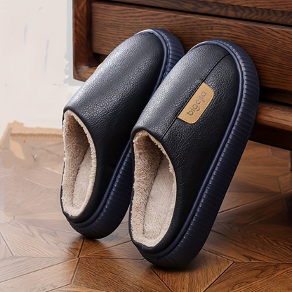 Unisex Winter Pantoffeln mit warmem Futter und rutschfester Sohle