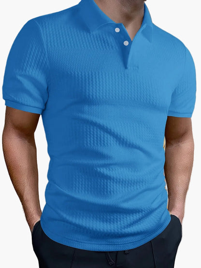 Herren Polohemd – Modernes Slim Fit Freizeitshirt mit Struktur für Alltag und Büro