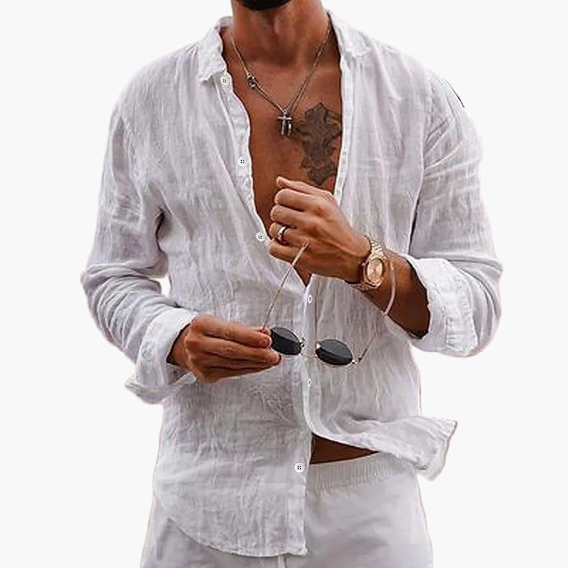 Herren Leinenhemd Sommerlook
