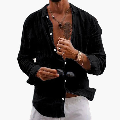Herren Leinenhemd Sommerlook