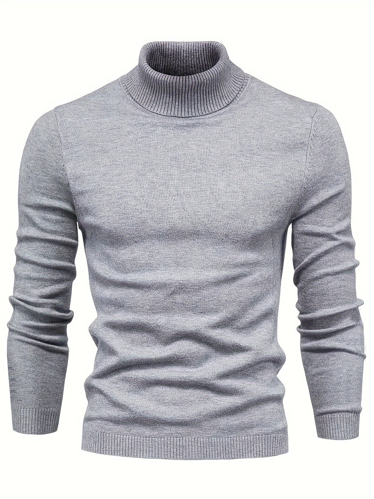 Herren Rollkragenpullover Slim Fit Modern Stil – Perfekt für Business und Freizeit