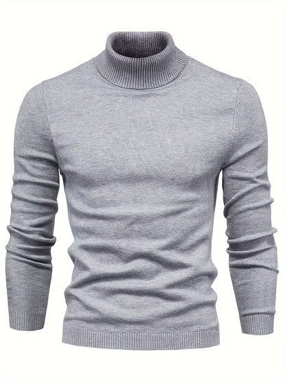 Herren Rollkragenpullover Slim Fit Modern Stil – Perfekt für Business und Freizeit