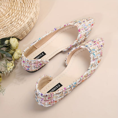 Damen Elegante Ballerinas mit Spitze – Klassische Flats für Alltag und Büro