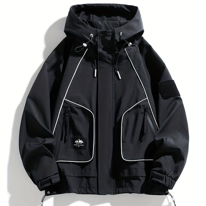 Unisex Kapuzenjacke mit Reißverschluss & Taschen