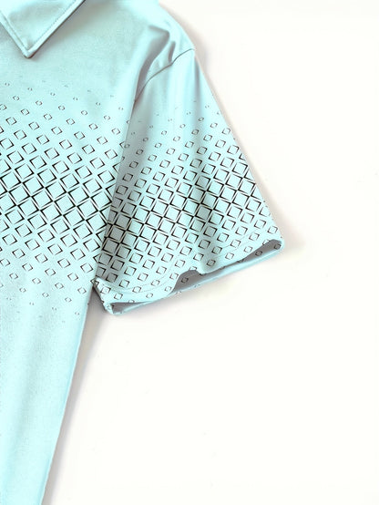 Herren Poloshirt mit modernem Muster – Stilvolles Freizeitshirt für Alltag und Ausgehen
