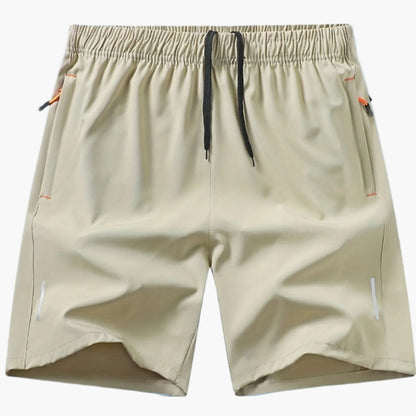 Herren Sportshorts Fitness Training Laufshorts mit Reißverschlusstaschen