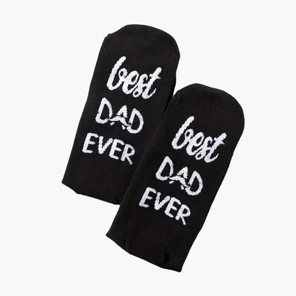 Herren Vatertag Socken – Lustige "Best Dad Ever" Statement-Socken Geschenkidee