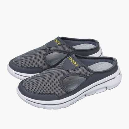 Herren Orthopädische Slipper – Bequeme Sportliche Freizeitschuhe mit Atmungsaktiver Mesh-Struktur