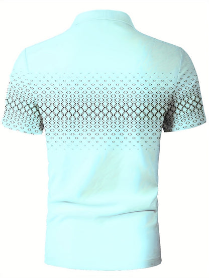 Herren Poloshirt mit modernem Muster – Stilvolles Freizeitshirt für Alltag und Ausgehen
