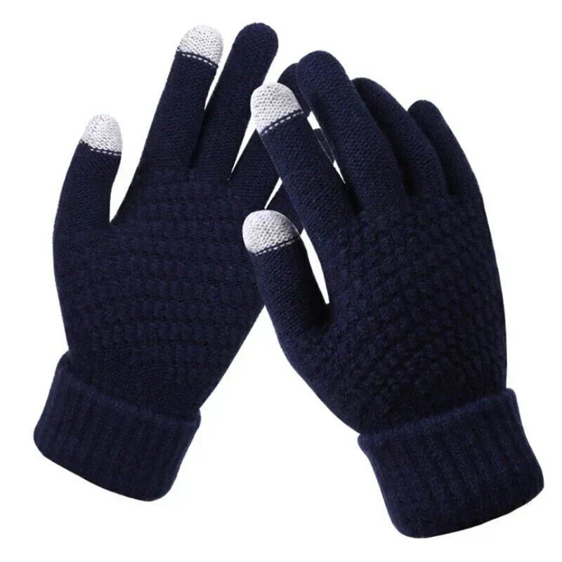 Unisex Winterhandschuhe Strick Touchscreen-Funktion