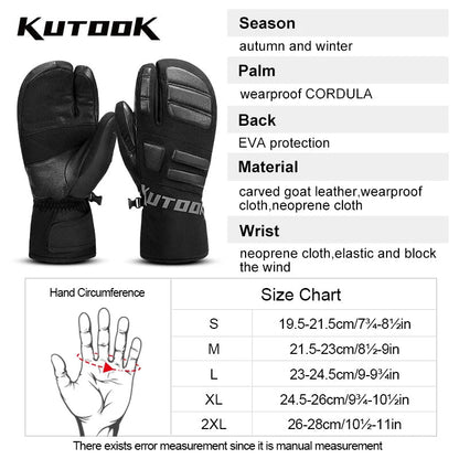 Unisex Winter Skihandschuhe Thermofutter Winddicht Wasserdicht