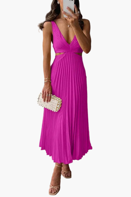 Damen Plissiertes Midikleid Elegant Festlich – Sanne Faltenrock, Abendmode & Partystyle
