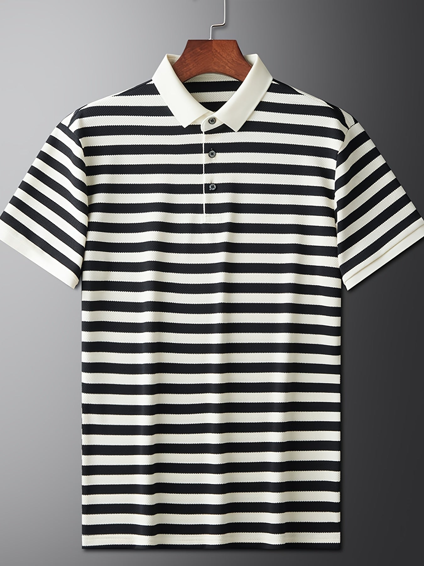 Herren Polohemd Kurzarm mit Streifen – Klassischer Freizeitstil für Alltag und Freizeit