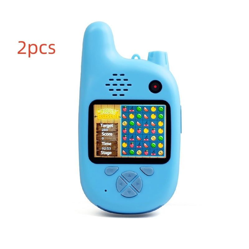 Kinder Walkie-Talkie Kamera mit Spiel- und Aufnahmefunktion – Für Jungen und Mädchen, Lernspielzeug mit 1,5" Display und 12MP, 1080p Full HD