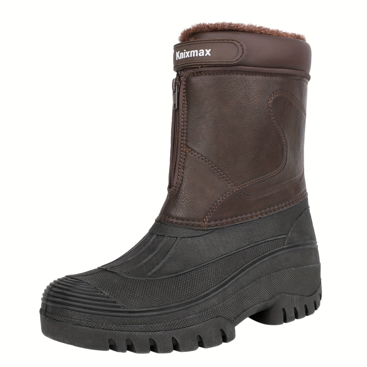 Winterstiefel gefüttert knöchelhoch Reißverschluss Warm