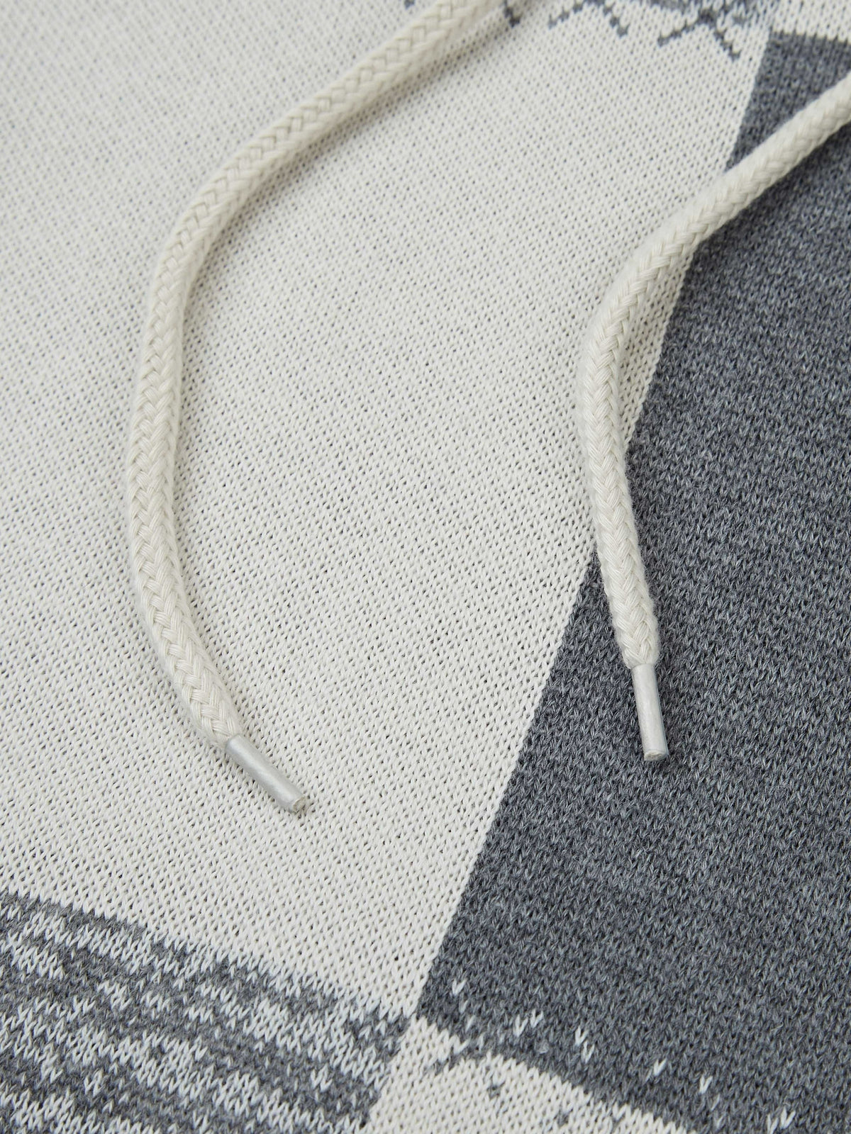 Herren Hoodie Pullover im Patchwork-Design mit Kapuze und Kordelzug, Strickoptik, Langarm