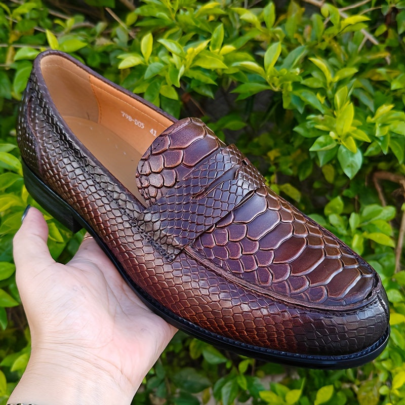 Herren Penny Loafer Elegant Business Schuhe – Klassische Slipper für besondere Anlässe