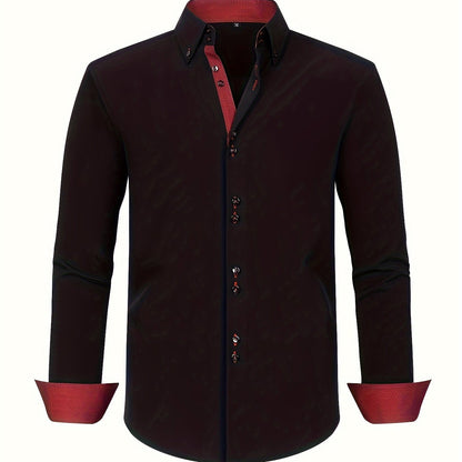 Herren Business-Freizeithemd Slim Fit – Eleganter Stil für Büro und Alltag